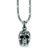 Cai Kette mit Anhänger 925 Sterling Silber matt oxidiert Silber