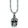 Cai Kette mit Anhänger 925 Sterling Silber matt oxidiert Silber