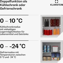 Klarstein Irene Mini-Gefrierschrank Weiß