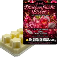 WonderWax Duftwachs Wax Melts für Duftlampe, 6 Sterne Duftmelt Wachsmelt Sojawachs Duftwachs Würfel für Raumdüfte, Wachs Duftöl Winter Indoor Schmelzen für Aromalampe Drachenfrucht Eistee