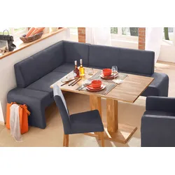 Eckbank HOME AFFAIRE "Bologna", grau (grau (duncan 7105)), B:200cm H:84cm T:160cm, Sitzbänke, in 2 Größen (langer Schenkel 180 oder 200 cm), verschiedene Qualitäten