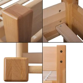 Betten-ABC Bett Bubema Duo 90 x 200 cm Buche massiv natur