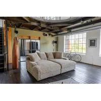 KAWOLA Big Sofa CADY Megacord taupe