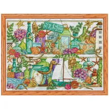 Design Works Crafts Kreativset Design Works Kreuzstich Stickpackung "Seas the Day", Zählmuster, (embroidery kit by Marussia)