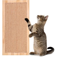 SnowTing Kratzbrett für Katzen, Sisal, mit Katzenminze, rechteckig, Sisal, Kratzbrett für Tür aus Sisal, für Katzen, Kätzchen, schützt Möbel, 19 x 39 cm