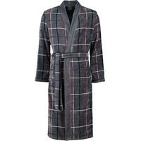 CAWÖ Bademäntel Herren Kimono Karo 4853 anthrazit-rot - 79 XL