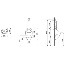 Laufen Alessi one Absaugurinal (H8409711880001)