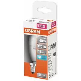 Osram LED Leuchtmittel Classic B LED-Lampe Weiß 4000 K 4 W E14 matt, FS 840 neutralweiß 4000K