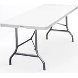 CASARIA Gartentisch 220 x 70 x 72 cm weiß klappbar