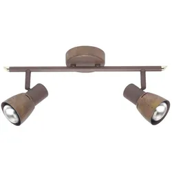 BRILLIANT LAVA Deckenstrahler 37 cm Metall Altkupfer 2-Flammig, 39513/56