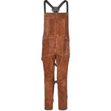 Vevor Schweißerschürze mit geteiltem Bein, Latzschürze 610x1219 mm, Arbeitsschürze aus Rindsleder, Sicherheitsschürze mit 3 Taschen für Holz-, Garten-, Schmiedearbeiten, Größe L