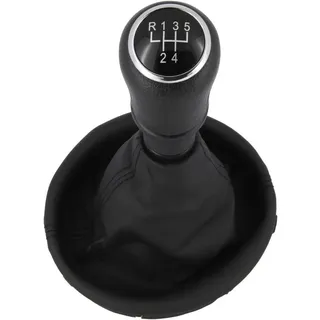 RECAMBO Schalthebel Schaltknauf, Schaltsack, Wahlhebel, Kappe für VW T5, 2003-2015, Plug & Play, Auto Schalthebel Schaltmanschette, mit Rahmen, schwarz