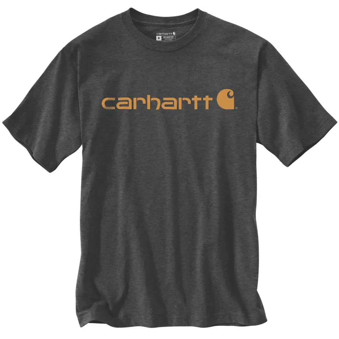 Carhartt EMEA Core Logo Workwear Short Sleeve T-shirt, grijs, XS Voorman