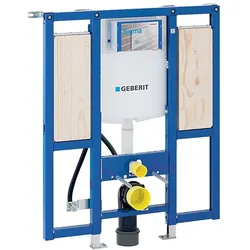 Geberit Duofix Element für Wand-WC, 112cm, mit Sigma Unterputzspülkasten 12cm, barrierefrei, für Stütz-und Haltegriffe 111375005
