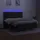 vidaXL Boxspringbett mit Matratze & LED Schwarz 160x200 cm Stoff