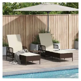 vidaXL Sonnenliege 200 x 65 x 30 cm Braun