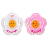 Legami - 2er-Set aufblasbare Getränkehalter, Meer oder Pool, Daisy-Motiv, echte Entspannung für Aperitifs und Snacks am Pool, 8 cm Durchmesser, Rosa