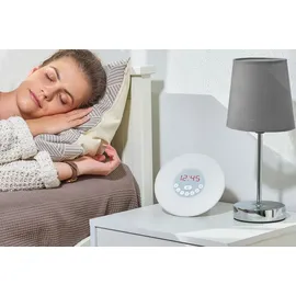 monzana Nachttischlampe Grau 2 St.