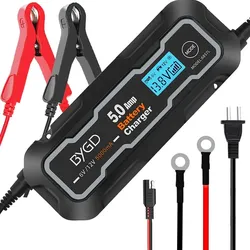 Motorrad Batterie Ladegerät Lumitecs BX2 Intelligente Ladung 5A LCD Display DPLKW2
