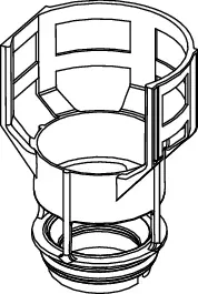 Tece -Ersatzteil Ventilsitz für Ablaufventil A 6 inkl. Drossel, D =44 mm, 9820653 9820653