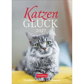 Harenberg Katzenglück Wochenkalender 2027 Mehrfarbig