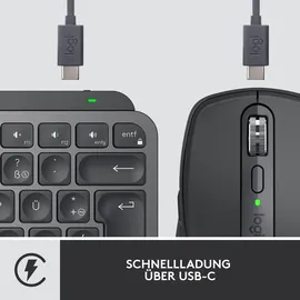 Logitech MX Keys Mini Combo for Business, schwarz, Logi Bolt, USB/Bluetooth, DE (920-011054)