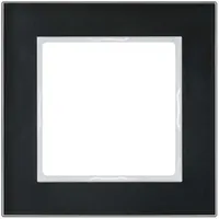 Jung Glasrahmen 1-fach sw waage/senkrecht AC 581 GL