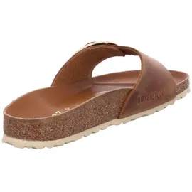 Birkenstock Madrid Big Buckle Nubukleder geölt schmal cognac 39