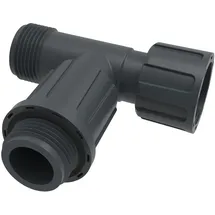 Floraworld T-Ventilverbinder 25 mm (1 Zoll) AG/IG Kunststoff