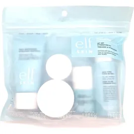 e.l.f. SKIN Jet Hydration Kit Reisefreundliches Feuchtigkeitsspendendes Pflegeset, Gesichtsreiniger, Pflegebalsam, Feuchtigkeitscreme, Augencreme & Nachtcreme, Vegan & Tierversuchsfrei