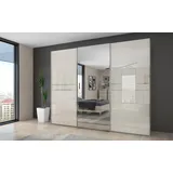 PLACES OF STYLE »Piano, mit Einlegeböden und Kleiderstangen, Türen soft-close-Funktion«, (in 3 Breiten, 224cm hoch), mit Spiegeltür, FSC-zertifizierter Holzwerkstoff