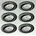 Trango 6er Set rund Anthrazit matt