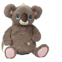 Mel-O-Design Tierkuscheltier 4278 Rucksack Koalabär mit hübschen Augen ca. 41cm Koalabär, Polyester, (1-tlg) Tragehenkel grau