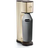 Sodapop MYSODAPOP Wassersprudler Joy Prestige, champagner, 2 Glaskaraffen 850ml mit Bottle Shirt, CO2-Zylinder - Beige