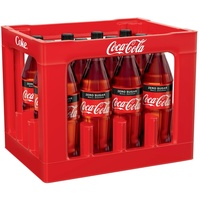 12x 1,00 L. Coca-Cola zero PET Flasche - MEHRWEG - ohne Kasten