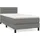 vidaXL Boxspringbett 100 x 200 cm Dunkelgrau