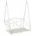 vidaXL Schaukelbank Stahl 105,5 x 61 x 56 cm Antik Weiß