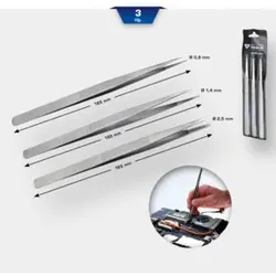 Brilliant Tools Pinzetten-Satz, 3-tlg