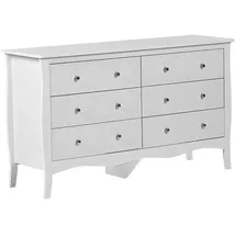 Beliani Kommode 130 x 75 x 40 cm Weiß