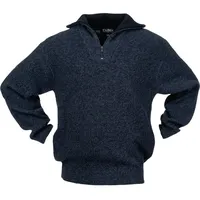 Scheibler Pullover Gr.L schwarz/blau-meliert