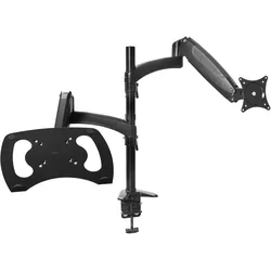 Trust Mara - Befestigungskit (Doppelarm) - für Monitor/Notebook - Schwarz - Bild