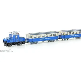 HOBBYTRAIN Zugspitzbahn Tal-Lok mit 2 Personenwagen H43105 H0m