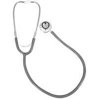 Tomotato Doppelkopf Stethoskop, Multifunktionales Doppelkopf Stethoskop für die Zwerchfelluntersuchung bei Erwachsenen oder Kindern(Grau)