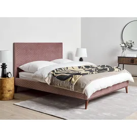 Beliani Bayonne 140 x 200 cm Rosa