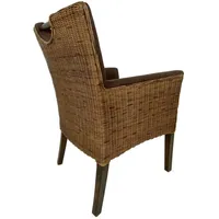Minara Rattanstuhl Esszimmer Stuhl Armlehner Bilbao Polstersessel prairie brown