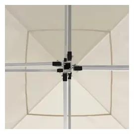vidaXL Profi-Partyzelt Faltbar mit Wänden Aluminium 3x3 m Creme