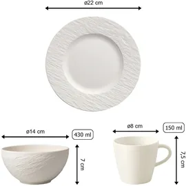 Villeroy & Boch Manufacture Rock Frühstücks-Set 6-tlg. weiß