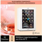 Klarstein Weinkühlschrank Shiraz 20 Uno, für 20 Standardflaschen á 0,75l,Wein Flaschenkühlschrank Weintemperierschrank Weinschrank Kühlschrank