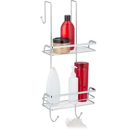 Relaxdays Duschablage Duschablage 25.5 x 60 cm