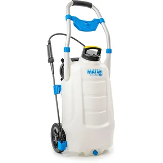 Matabi Sprühwagen, batteriebetrieben - 30 LTCS - 30L Wagen - Elektronische Steuerung - Vielseitige Nutzung im Garten und Obstgarten - Pumpe und spezialisierte Düsen - Hergestellt in EU
